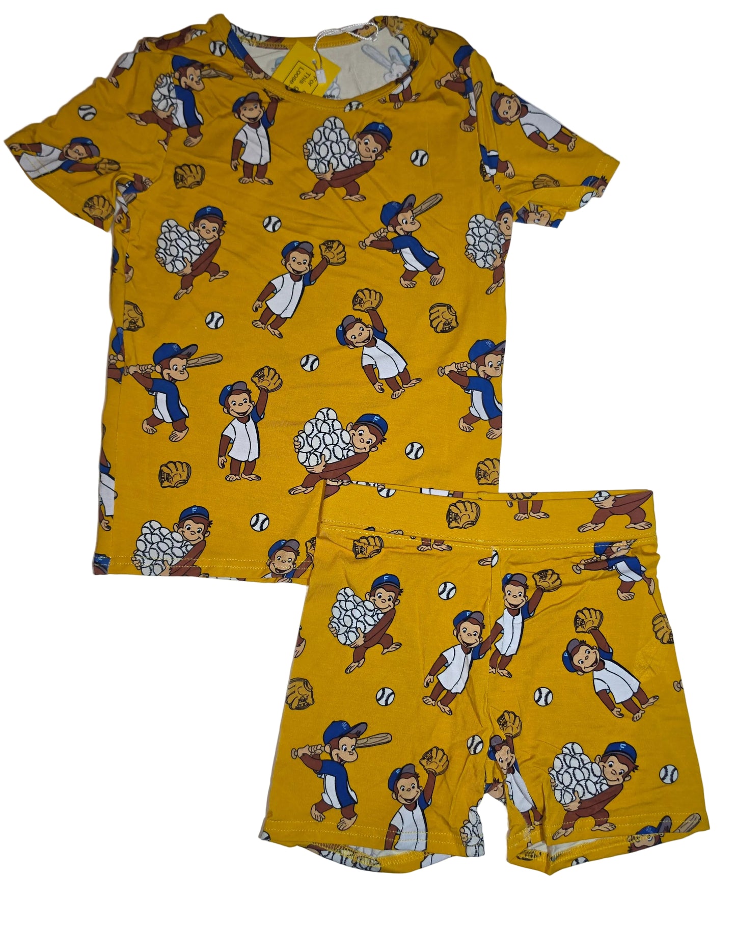 Monkey Baseball Bamboo Short Set (Biker Style)