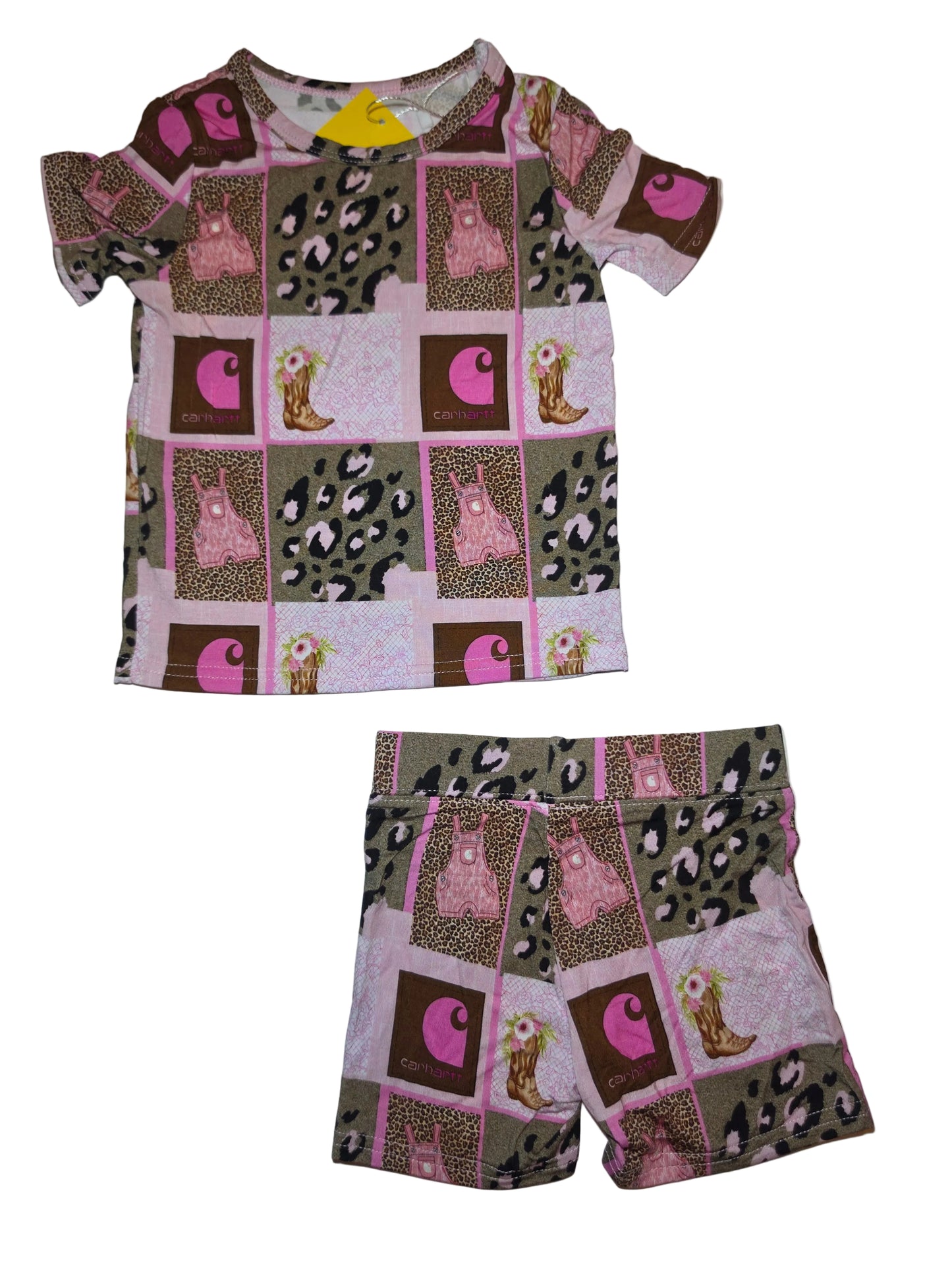 Girly Country Bamboo Short Set (Biker Style)
