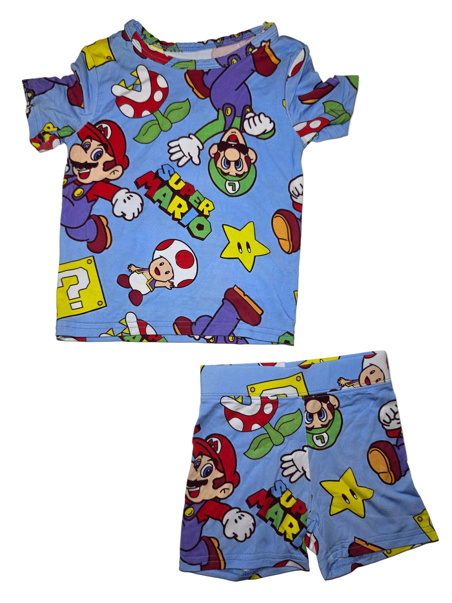 Super Bros Bamboo Short Set (Biker Style)