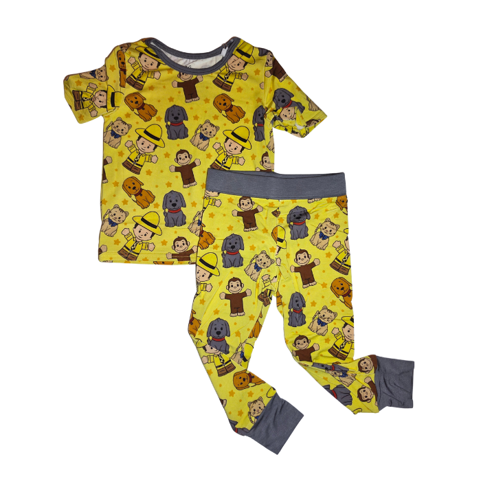 Curious Monkey Bamboo 2-Piece Set