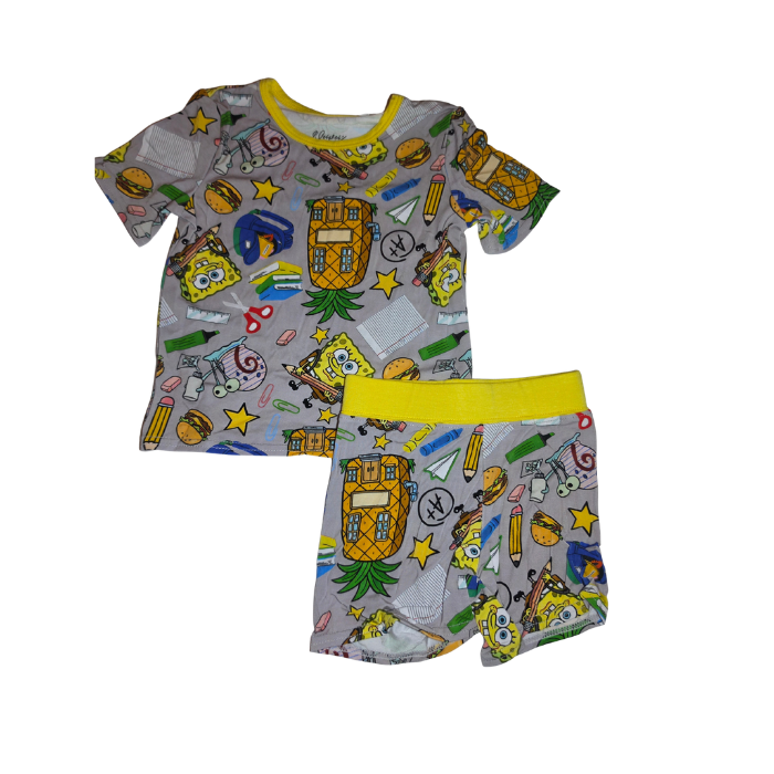 Sponge School Bamboo Short Set (Biker Style)