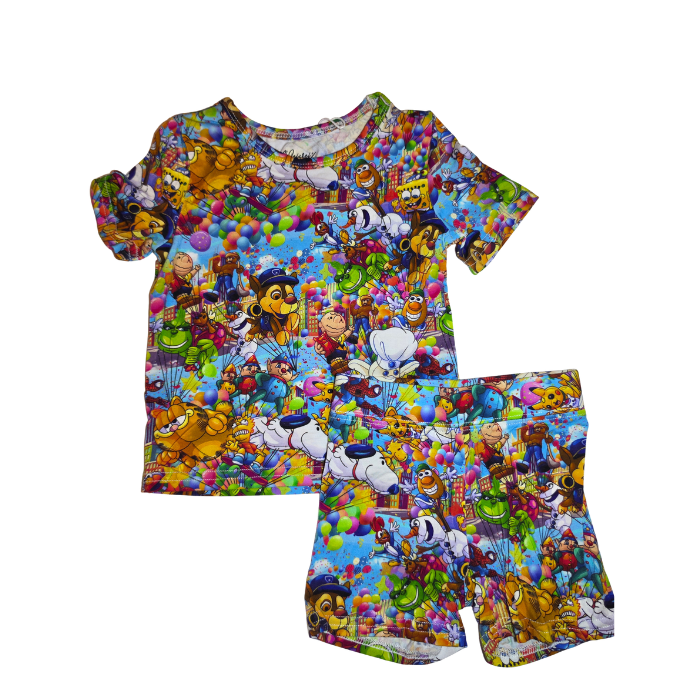 Parade Mashup Bamboo Short Set (Biker Style)