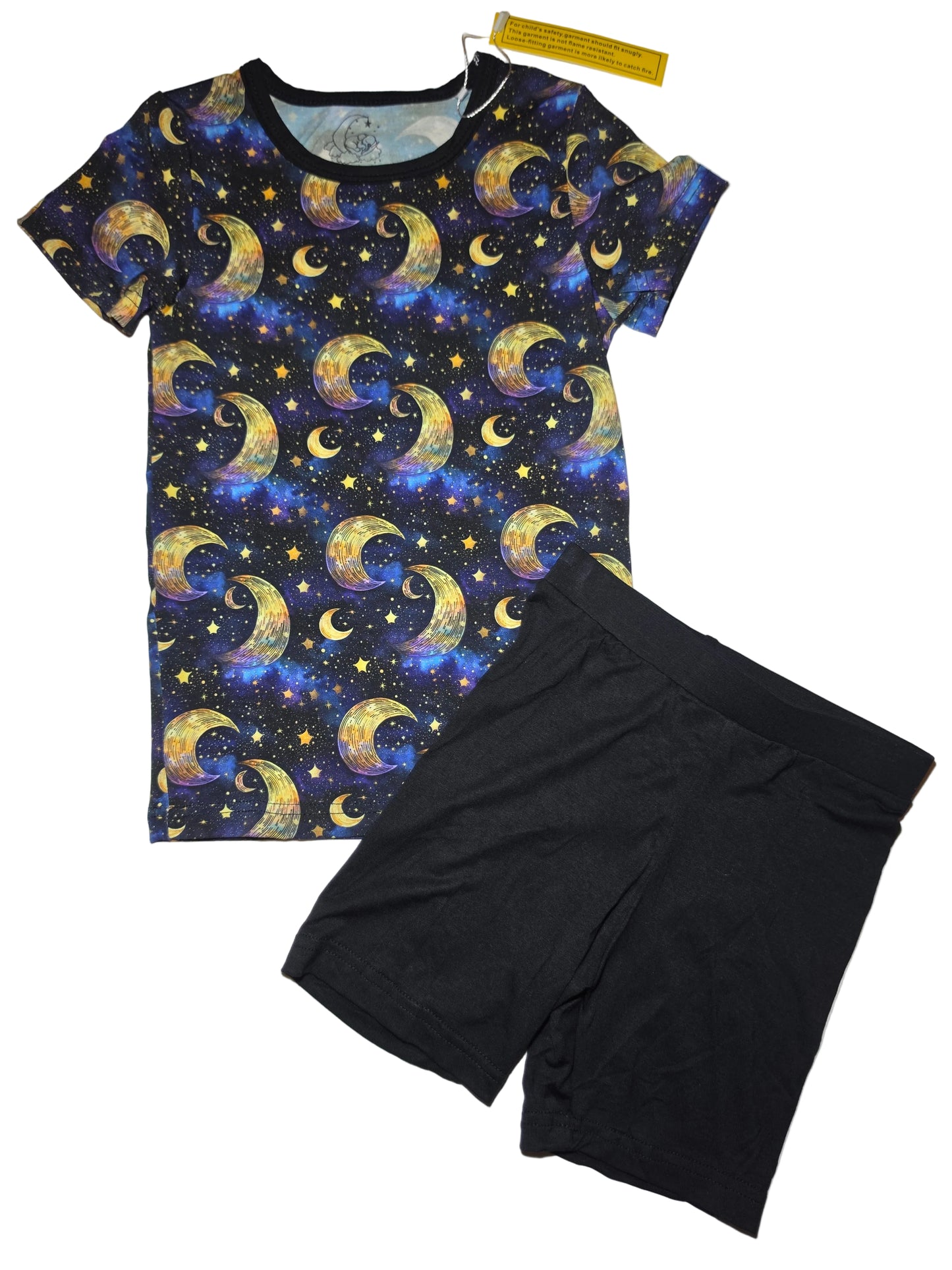 Moon Night Bamboo Short Set (Biker Style)