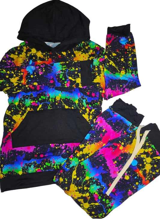 Paint Splatter Bamboo Jogger Set