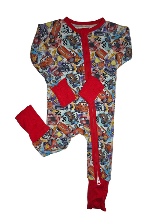 Lightning Watercolor Bamboo Convertible Zippy