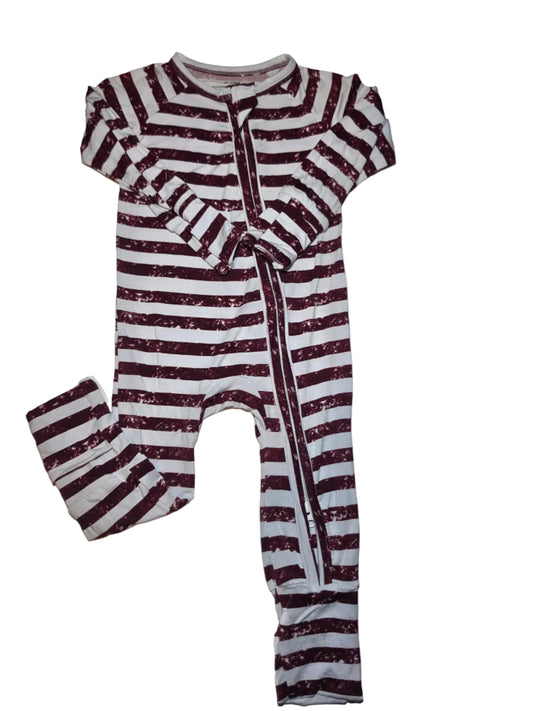 Dark Red Stripes Bamboo Convertible Zippy