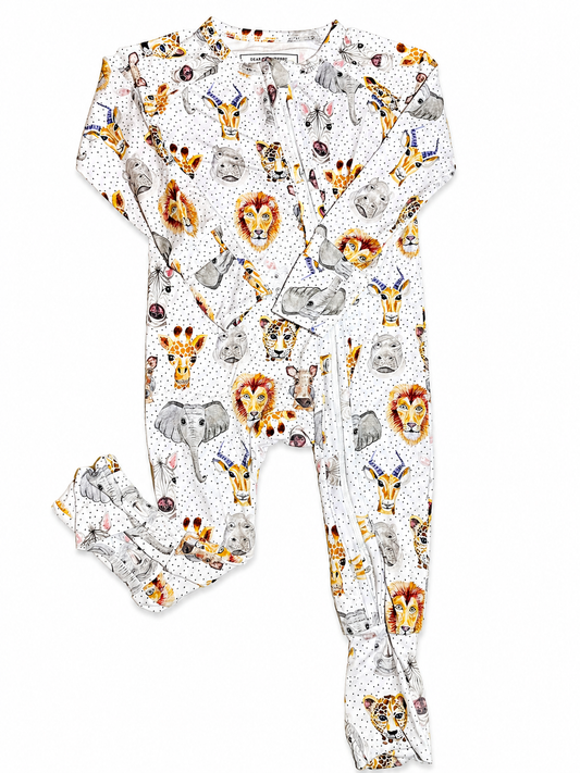 Safari Animals Bamboo Convertible Zippy