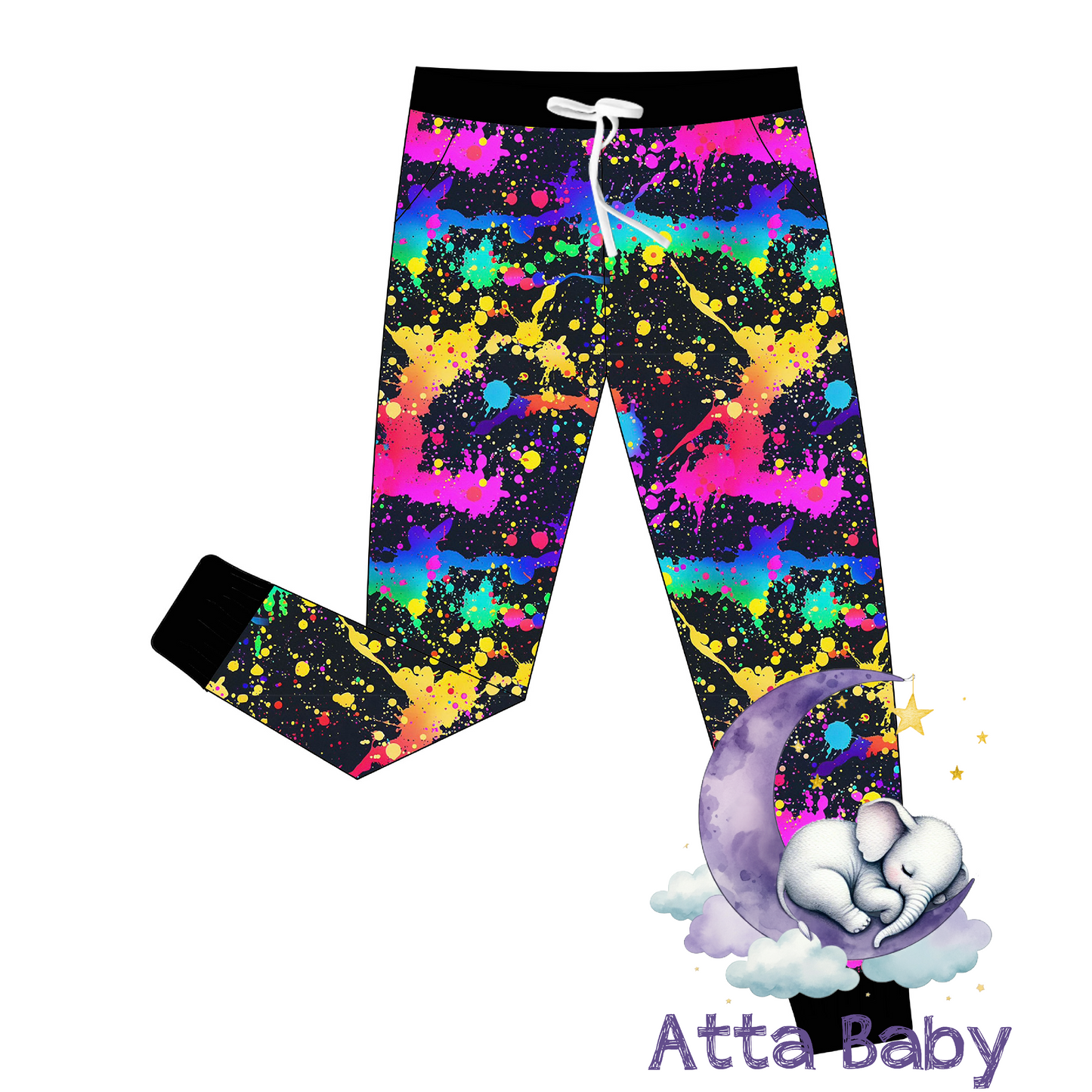 Paint Splatter Bamboo Women's Joggers