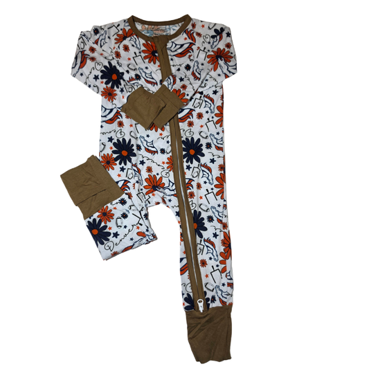 Girly Broncos Bamboo Convertible Zippy