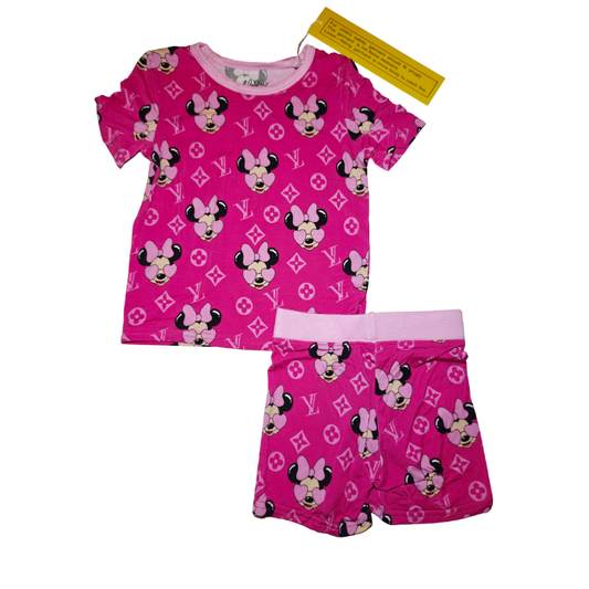 Boujee Mouse Bamboo Short Set (Biker Style)