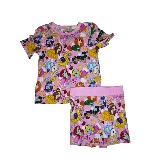 Princess Pony Mashup Bamboo Short Set (Biker Style)