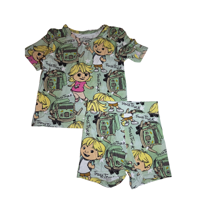 Trashie Bamboo Short Set (Biker Style)