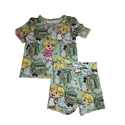 Trashie Bamboo Short Set (Biker Style)
